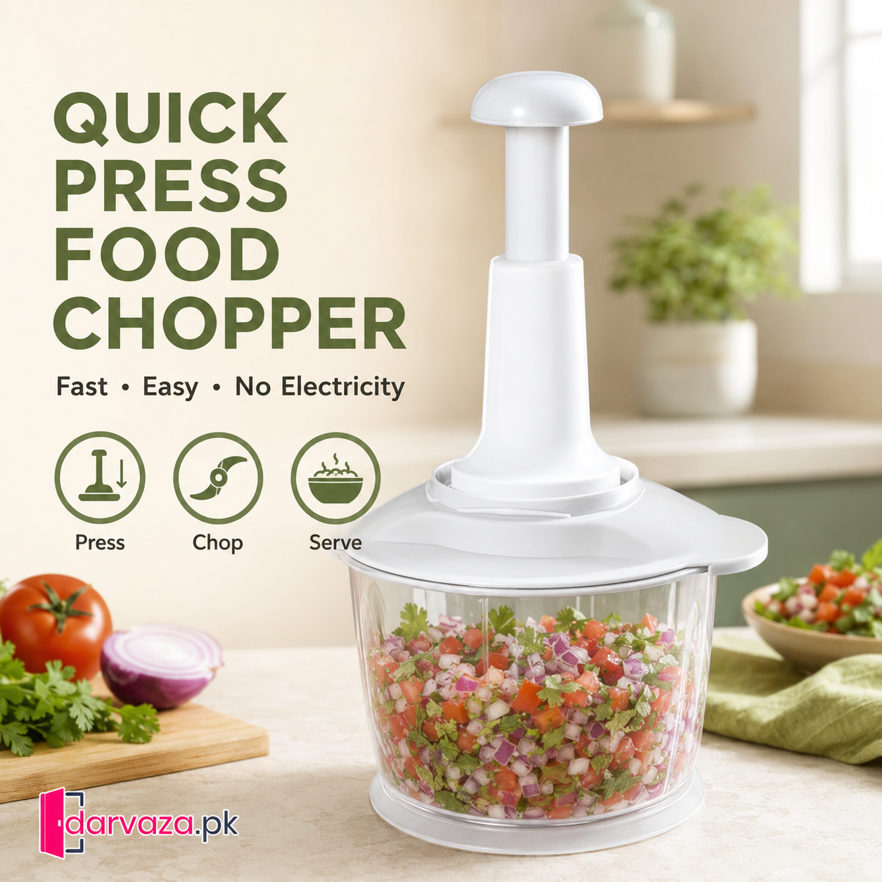 Imported Manual Hand Push Multifunctional Chopper Mixer Cutter and Grinder