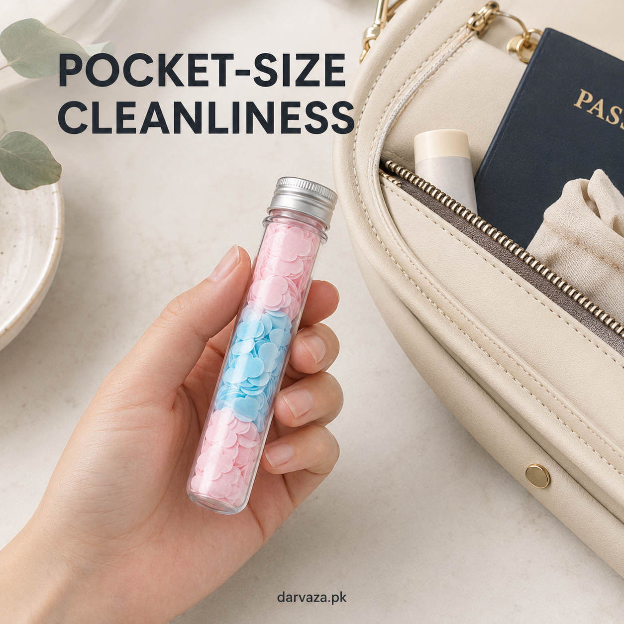 Set of 10 Disposable Mini Scented Paper Soap Tube