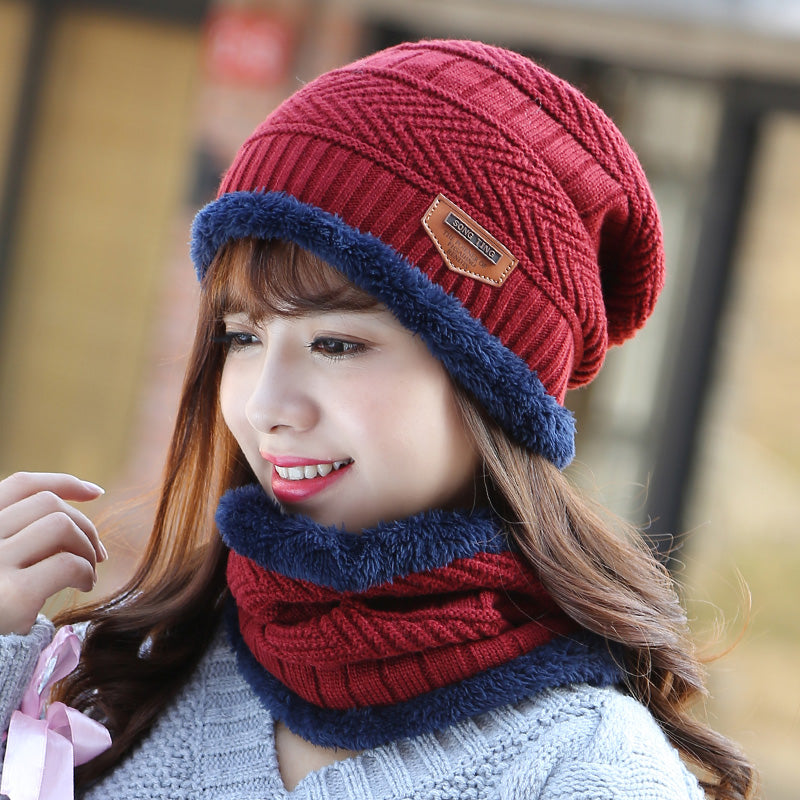 Sale Offer - 1 Warm Hat and 1 Neck Warmer Collar - 2 Items