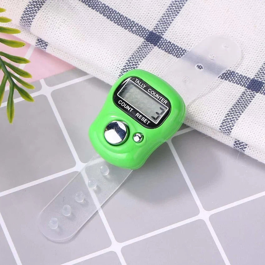 (Pack of 4) Mini Stitch Marker and Row Finger Counter LCD Electronic Digital Tally Counter